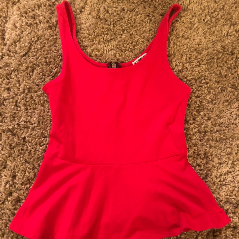 Peplum tank top